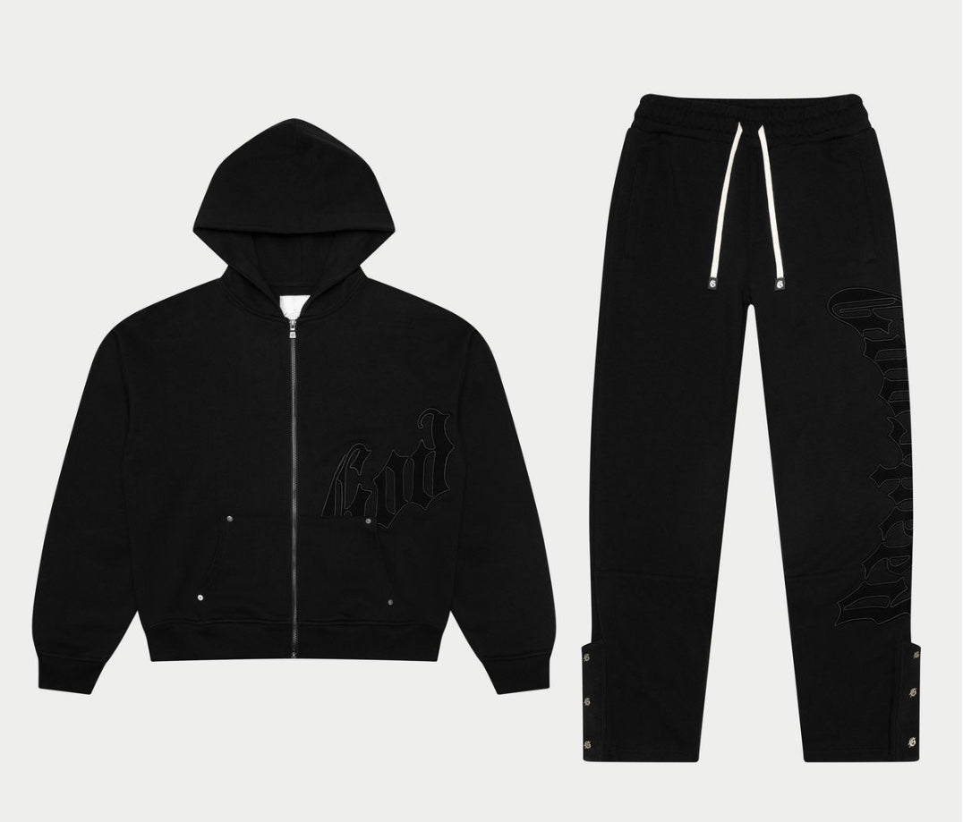 GODSPEED DOUBLE BLACK SWEATSUIT