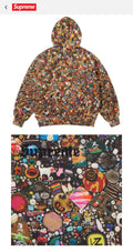 SUPREME/MIKE KELLEY ZIP UP HOODED SWEATSHIRT