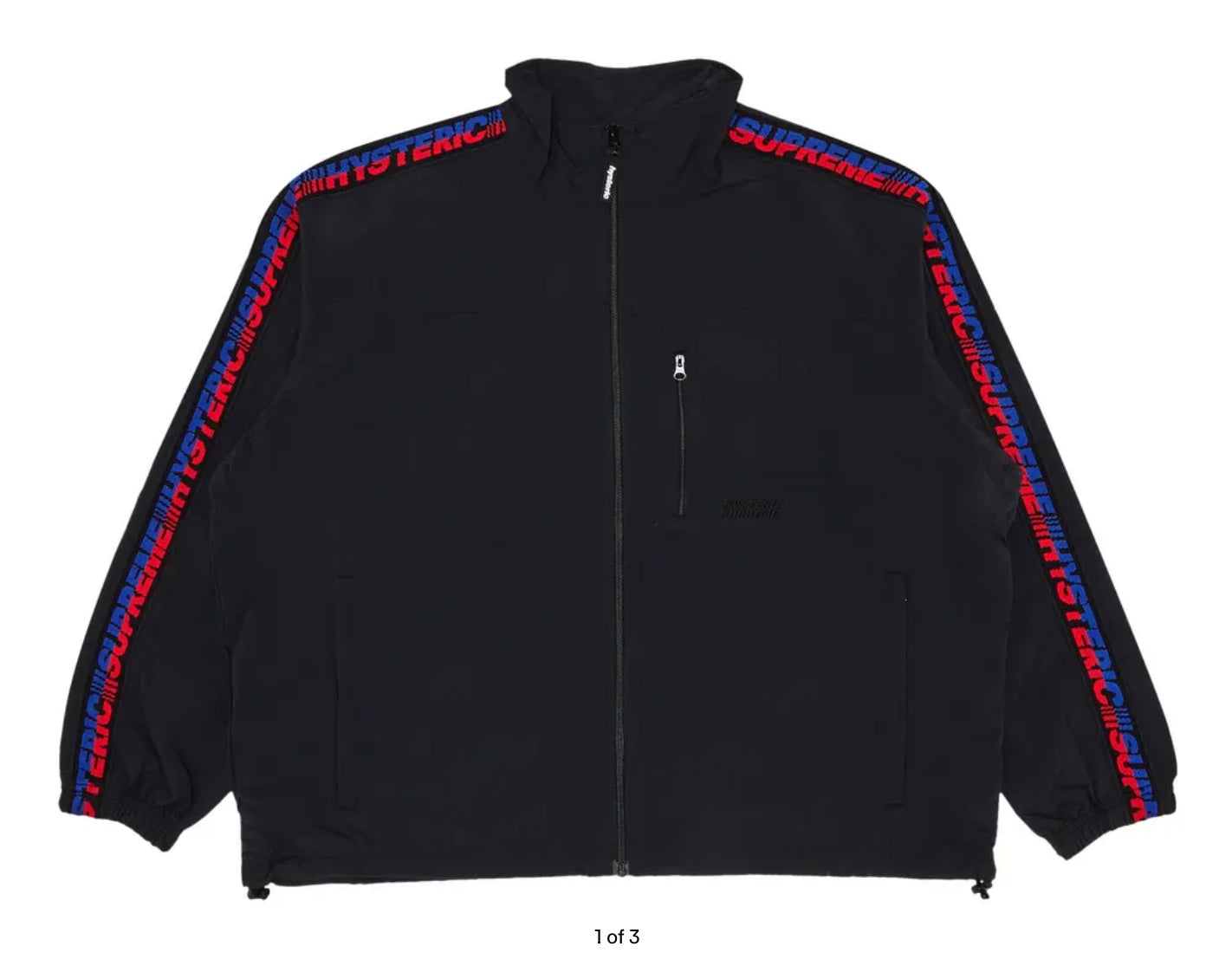 SUPREME HYSTERIC GLAMOUR TRACK JACKET BLACK