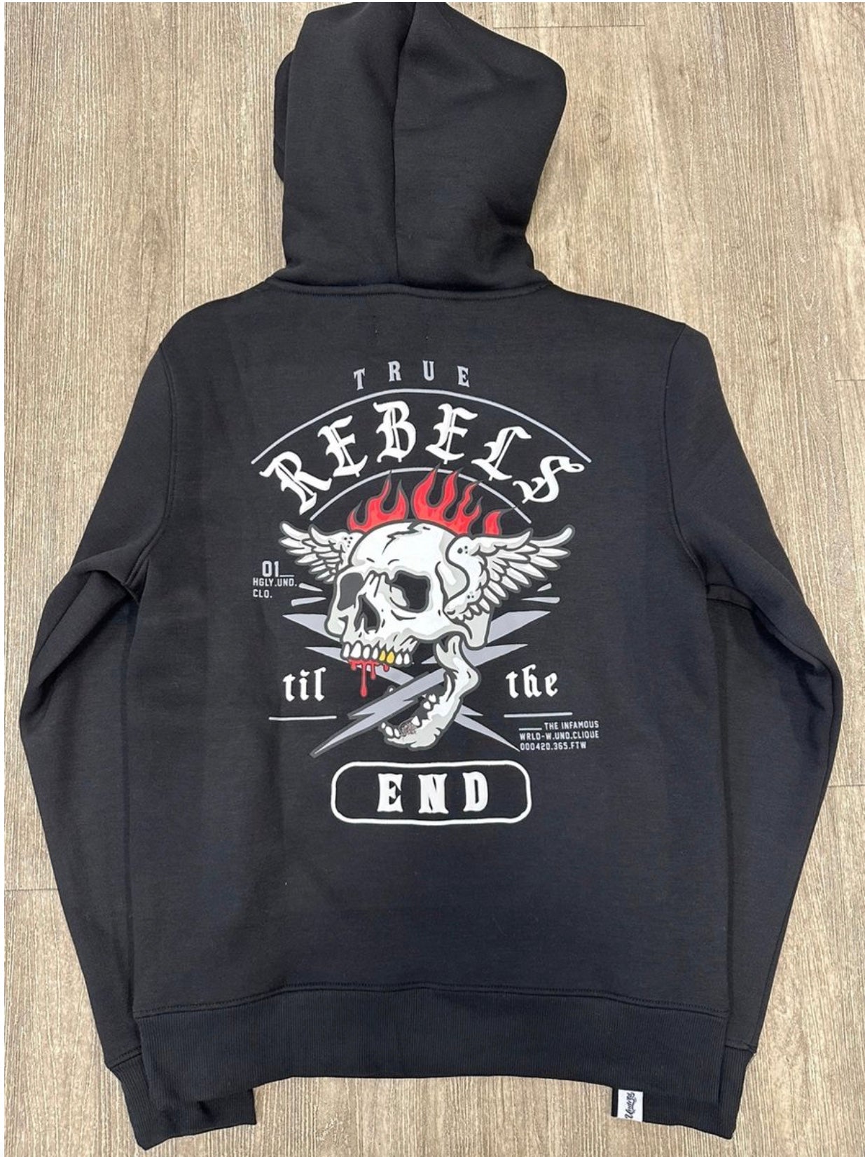 UND TRUST REBEL WASHED HOODIE (2 COLORS)