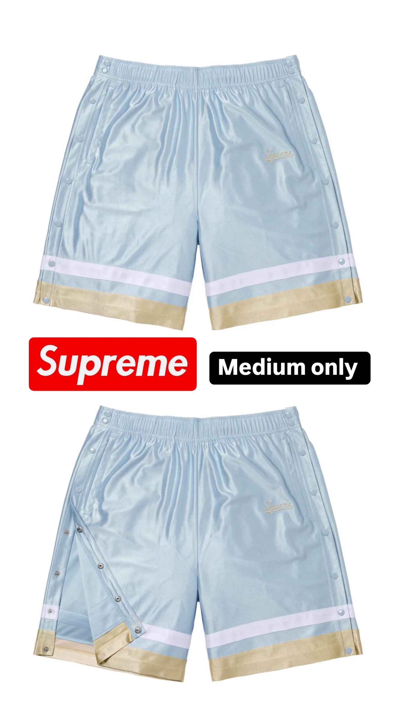SUPREME WARM UP SHORTS