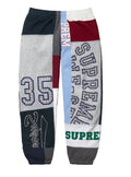 SUPREME PATCHWORK SWEATPANT NAVY