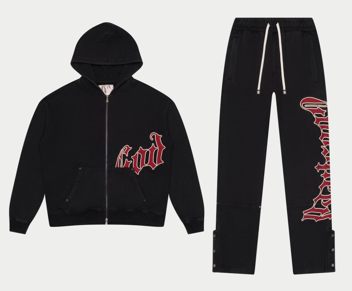 GODSPEED BLACK/RED SWEATSUIT