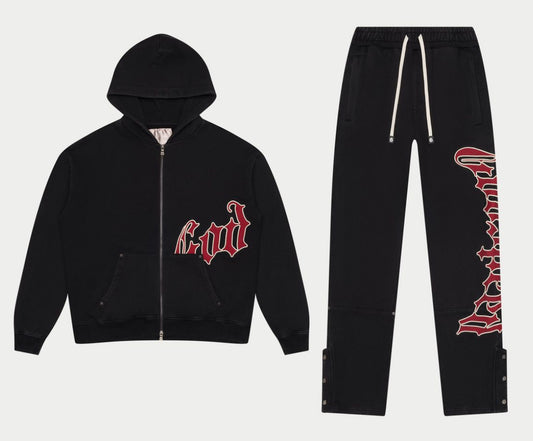 GODSPEED BLACK/RED SWEATSUIT
