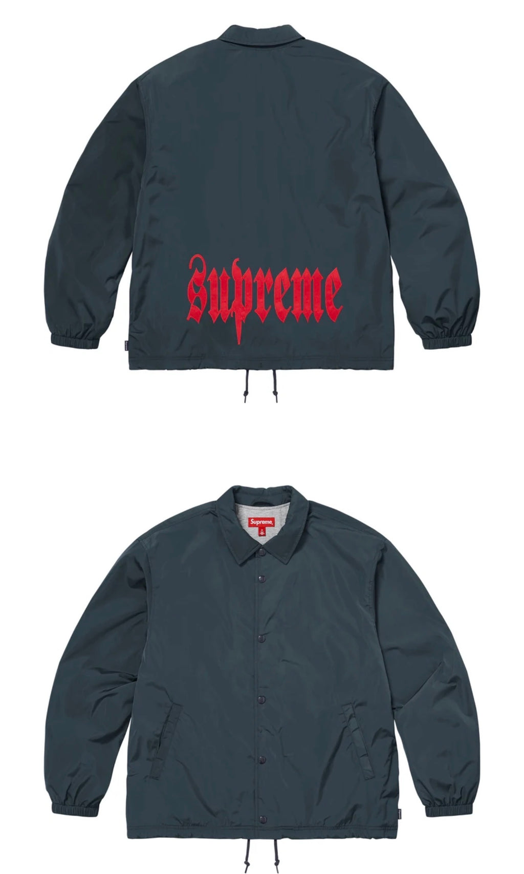 SUPREME SPELLOUT COACHES JACKET
