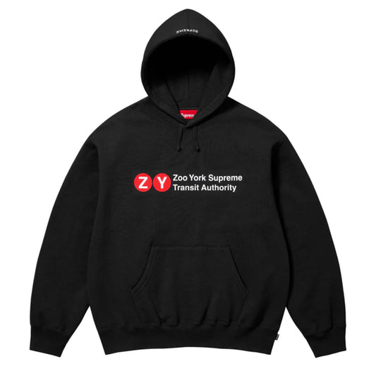 SUPREME ZOO YORK HOODED SWEATSHIRT BLACK