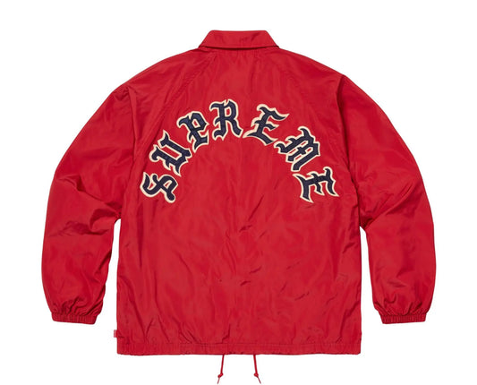 SUPREME OLD ENGLISH ARC COACHES JACKET RED