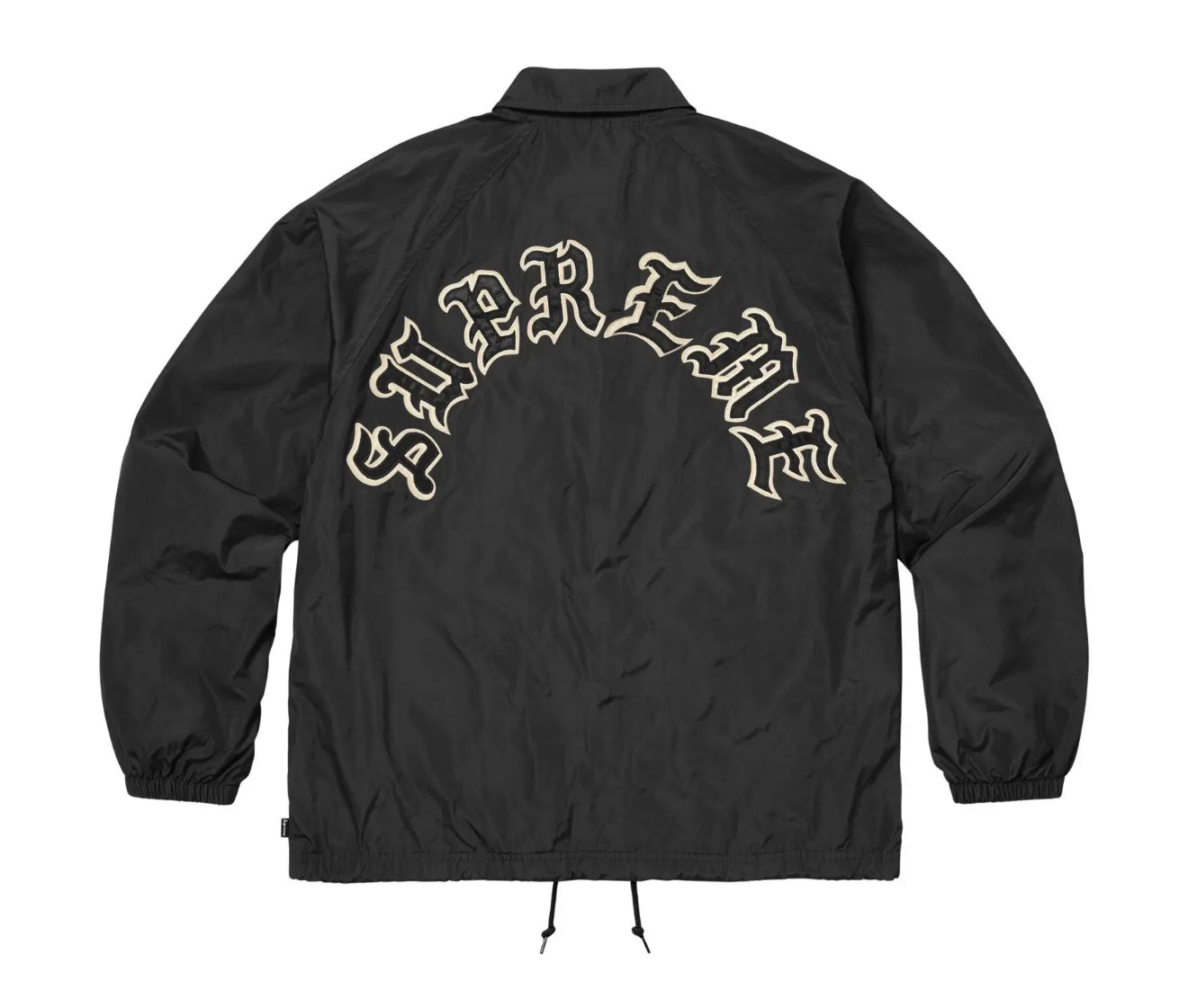 SUPREME OLD ENGLISH ARC COACHES JACKET BLACK