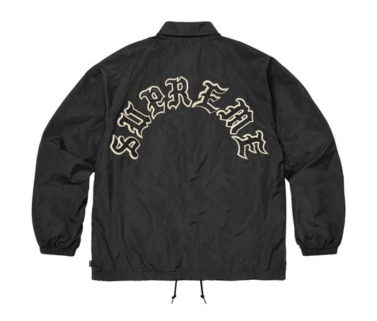 SUPREME OLD ENGLISH ARC COACHES JACKET BLACK