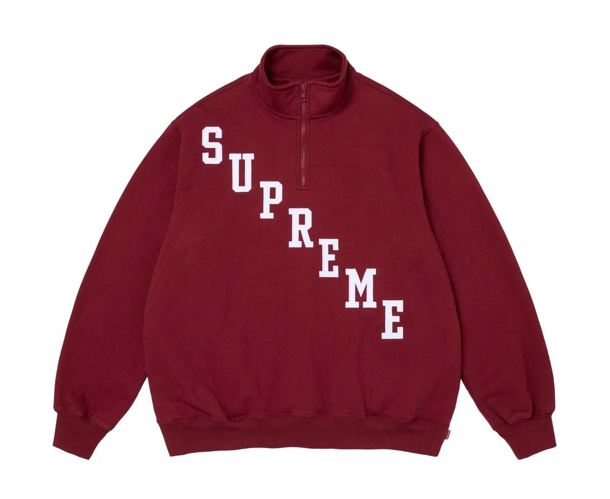 SUPREME APPLIQUE HALF ZIP UP