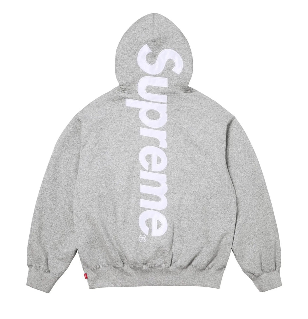 SUPREME SATIN APPLIQUÉ HOODED SWEATSHIRT