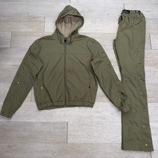 COPPER RIVET SNAP WINDBREAKER SET (2 COLORS)