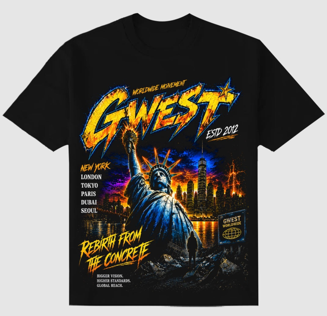 G-WEST REBIRTH-FROM THE CONCRETE TEE