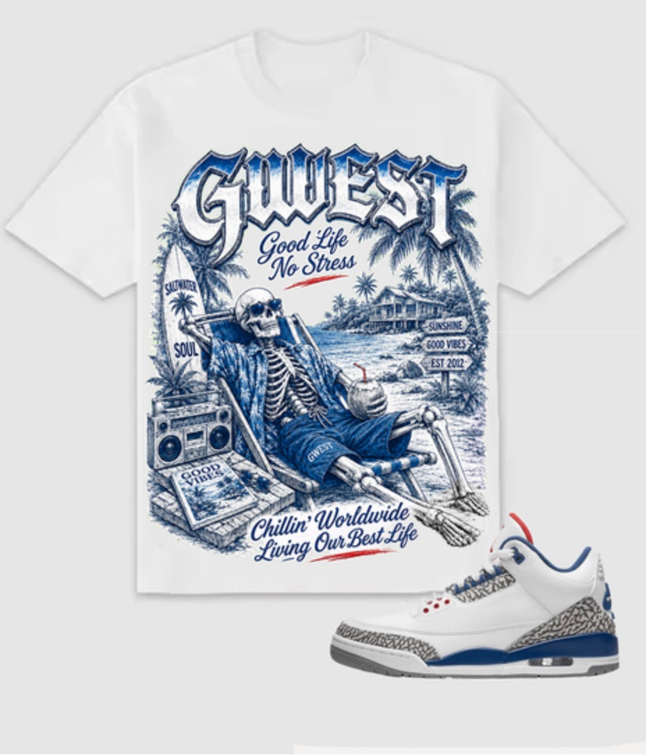 G-WEST GOOD LIFE NO STRESS TEE